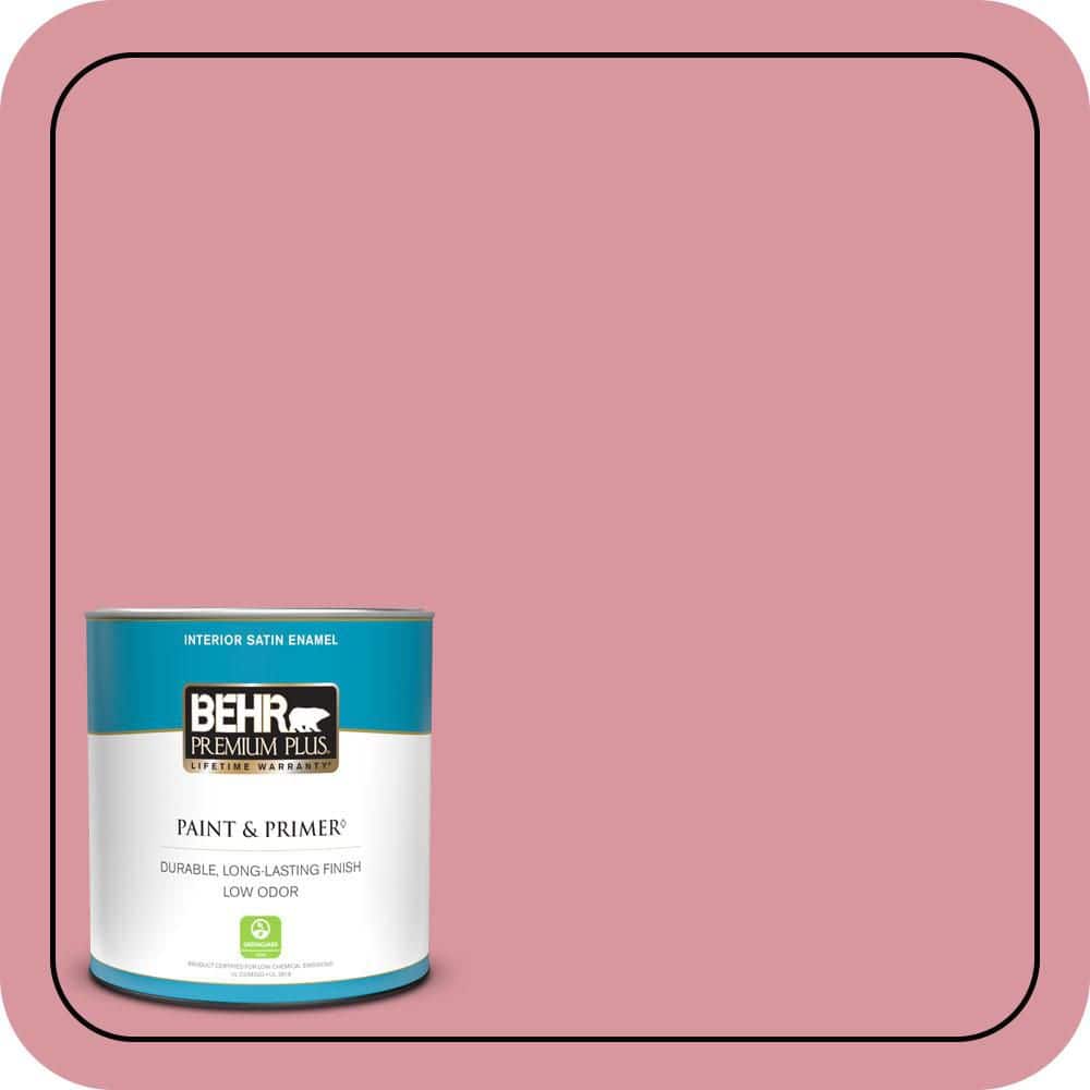 1 qt. #M150-4 Glow Pink Satin Enamel Low Odor Interior Paint & Primer price history on PriceWatchPro