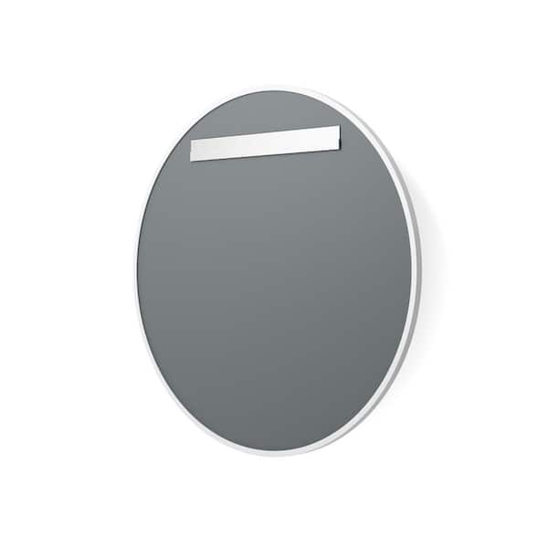 30 in. x 30 in. Rubber Framed Round Single Mirror in Black 30 in. x 30 in. Rubber Framed Round Single Mirror in Black