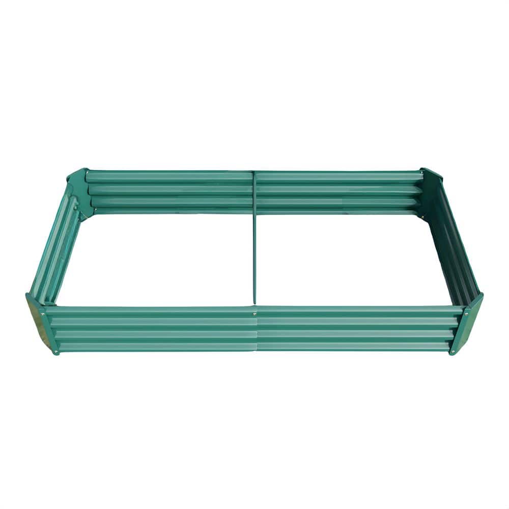 70.87 in. x 35. 83 in. x 11. 81 in. Rectangle Metal Raised Garden Bed in Gr