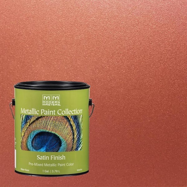 Modern Masters 1 gal. Copper Penny Water-Based Satin Metallic Interior Paint