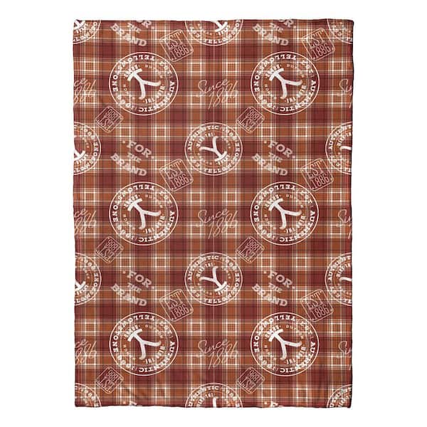 THE NORTHWEST GROUP Yellowst1-Cowboy Plaid Silk Touch Throw Blanket