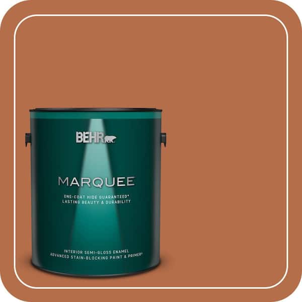 BEHR MARQUEE 1 gal. #M210-7 Thanksgiving Semi-Gloss Enamel Interior Paint & Primer