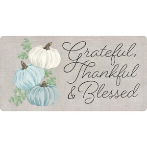 Grateful, Thankful, & Blessed 20 in. x 39 in. Comfort Mat