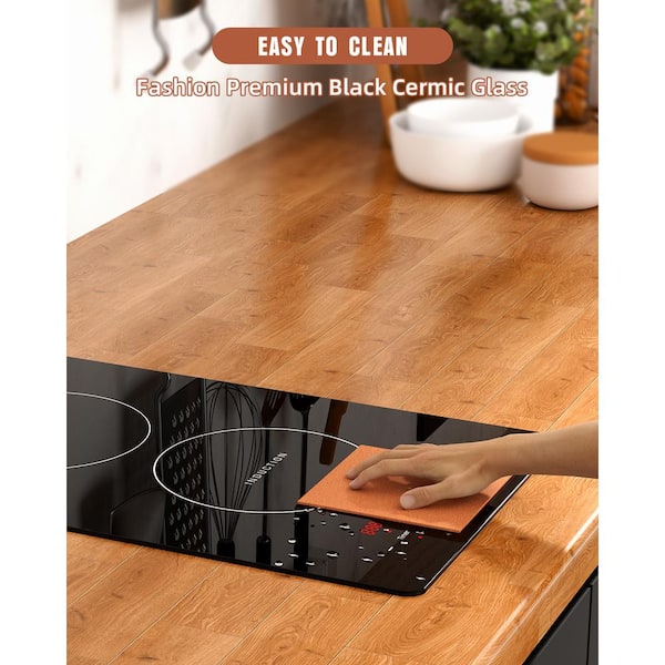 Gveyajo Double Induction Hob, 3500W Portable Dual Zone Electric Cooker