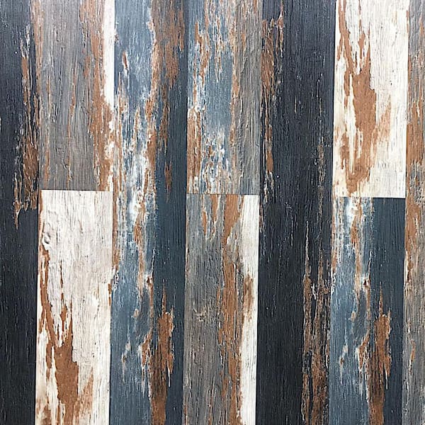 Hydrostop Old Navy Ocean 6.5 mm-22 MIL x 9 in. W x 60 in. L Waterproof Click Luxury Vinyl Flooring (22.44 sq. ft./case)