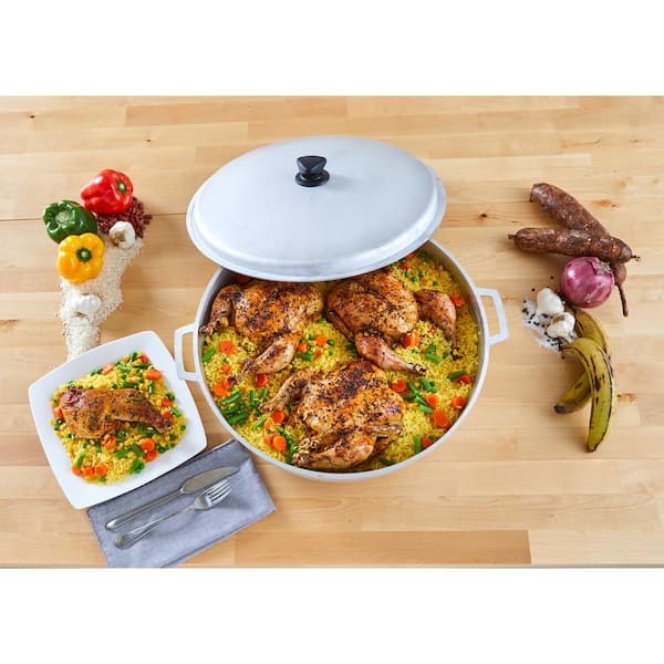 17.9 qt. Cast Aluminum Caldero with Natural Finish 17.9 qt. Cast Aluminum Caldero with Natural Finish