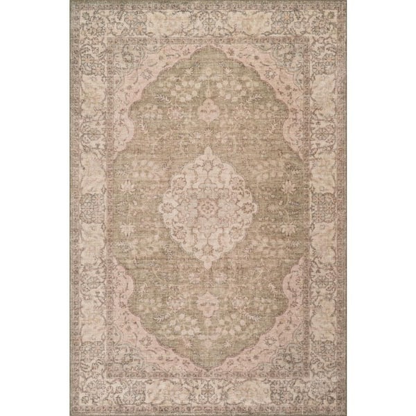 nuLOOM Lazara Hand Loomed Wool Green 5 ft. x 8 ft. Indoor Area Rug