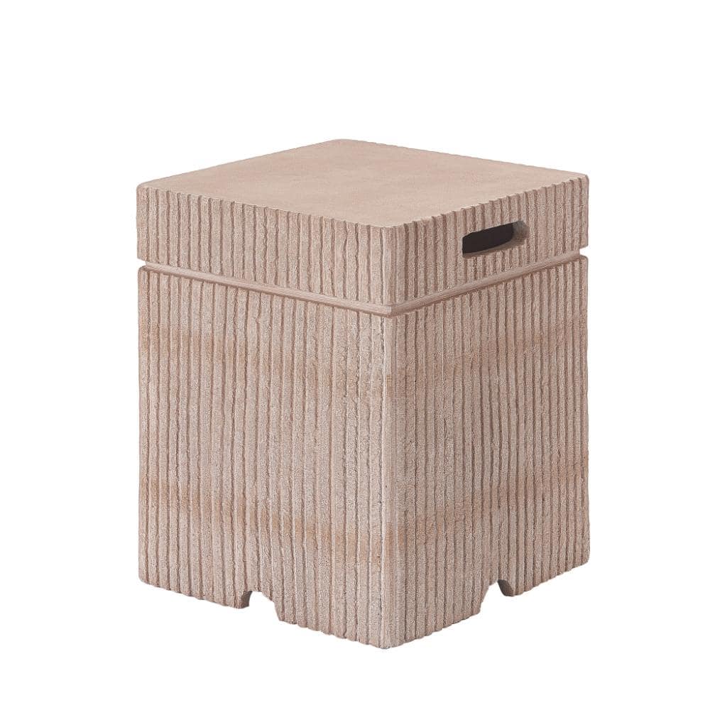 16.15 in. W x 16.15 in. D x 20 in. H MGO Cylindrical Side Table Tank Stand for Propane Tank Cover price history on PriceWatchPro