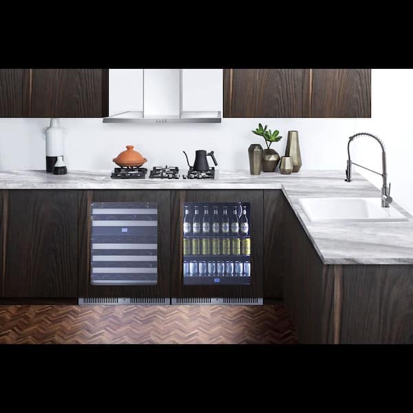 24 in. Built-In Beverage Cooler in Panel Ready