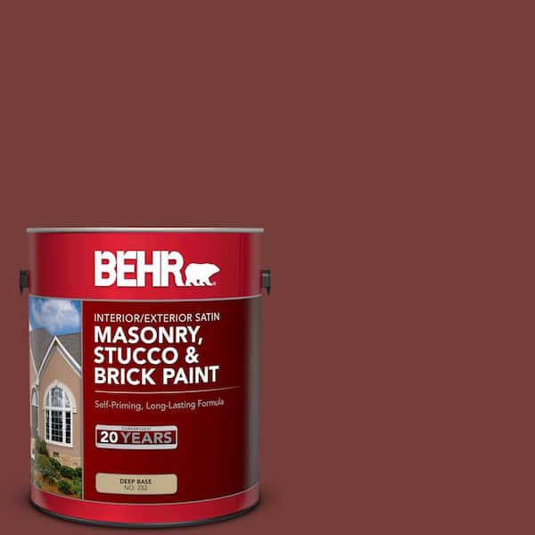 BEHR 1 gal. #PPU2-19 Royal Liqueur Satin Interior/Exterior Masonry, Stucco and Brick Paint