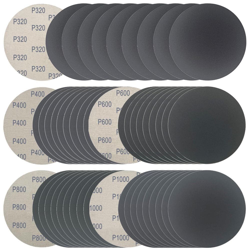 6 Inch Wet Dry Sanding Discs with Hook and Loop Waterproof Silicon Carbide Assorted Grit 50 pcs -Pack price history on PriceWatchPro