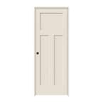 36 in. x 80 in. Craftsman Primed Right-Hand Smooth Solid Core Molded Composite MDF Single Prehung Interior Door