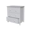 International Concepts Brooklyn White 3 Drawer 29.5 in. W Solid Wood Chest of Drawer BD08-8003