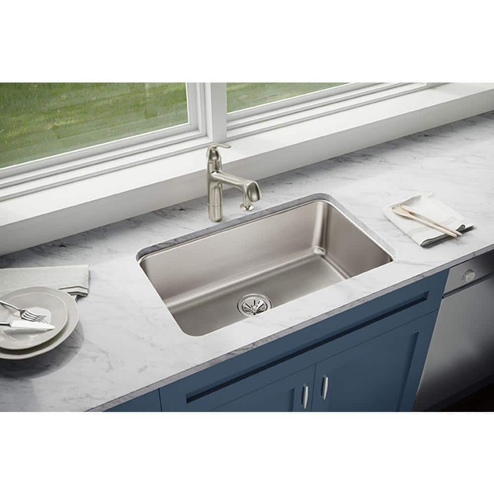 Lustertone 30.5" Stainless Steel Single Bowl Undermount Sink