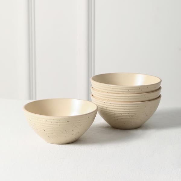 Stone Lain Albie 4-Piece Pasta Bowl Set Stoneware, White