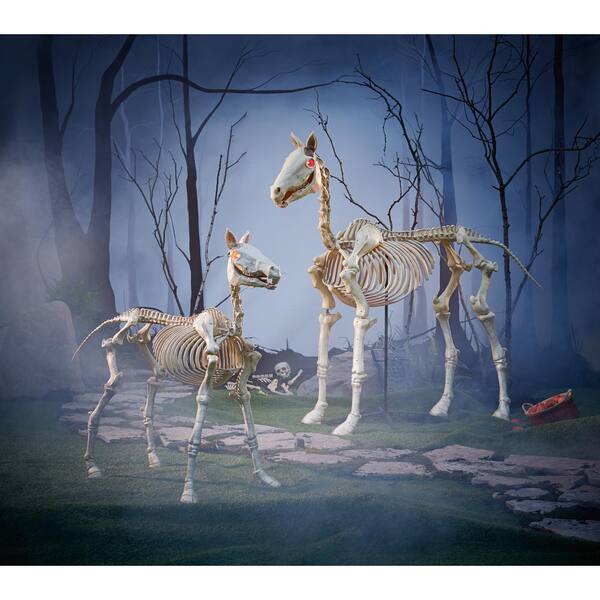 Holiday & Seasonal Décor Home Accents Holiday Skeleton Pony LED