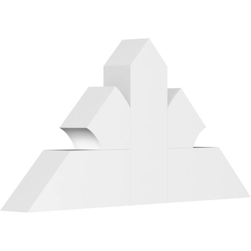 36 in. W x 18 in. H x 4 in. D x 6 in. F, 12/12 Pitch, Richland Signature Urethane Gable Bracket, Primed Tan price history on PriceWatchPro