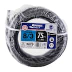 Southwire 75 Ft. 8/3 Stranded Romex SIMpull CU NM-B W/G Wire 63949207 ...