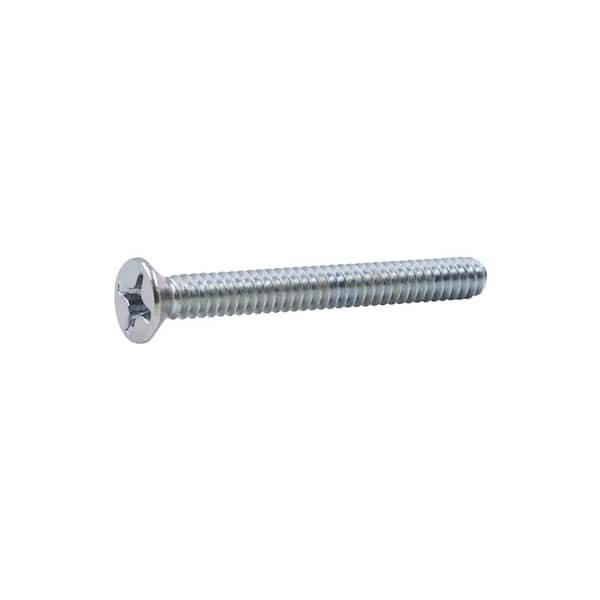 #6-32 x 1-1/4 in. Phillips Flat Head Zinc Plated Machine Screw (25-Pack)