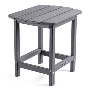 Gray Plastic Outdoor Side Table Coffee Table