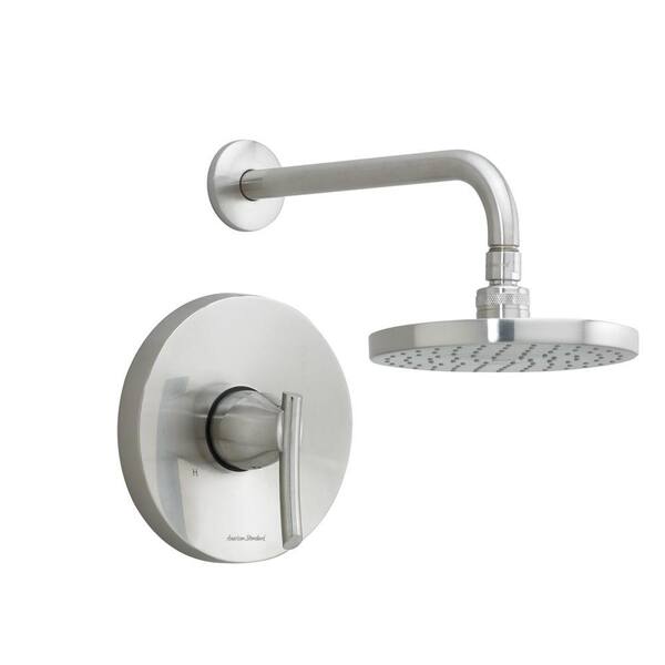 American Standard 1-Handle Shower Faucet Trim Kit, 6-3/4 in. Rain Showerhead in Brass Arm with Metal Lever Handle (Valve Not Included)