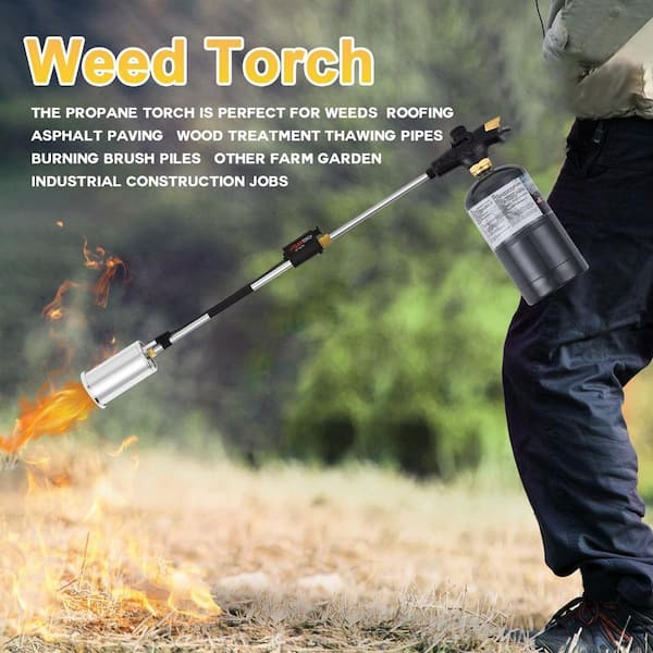 Lynzavix Metal Propane Torch Burner Black Weed Burner with