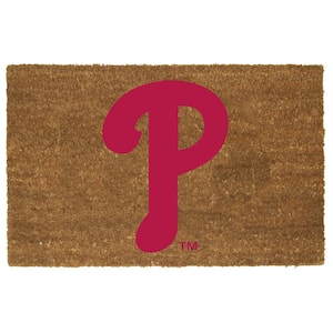 Philadelphia Phillies 19.5 in. x 29.5 in. Coir Fiber Colored Logo Door Mat