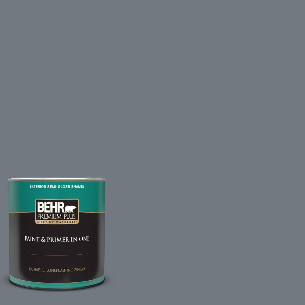 BEHR PREMIUM PLUS 1 qt. N5105 Liquid Mercury color Semi BEHR PREMIUM PLUS 1 qt. N5105 Liquid Mercury color Semi
