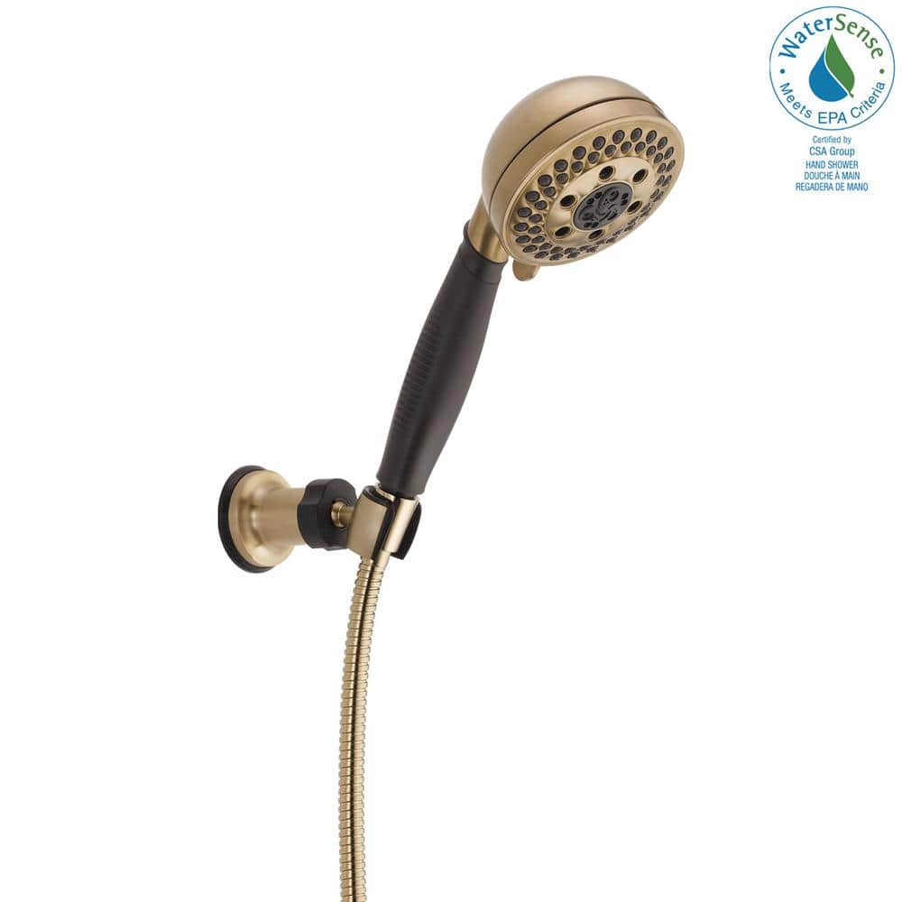Delta 5Spray Patterns Wall Mount Handheld Shower Head 1.75 GPM in Champagne Bronze 55445CZ