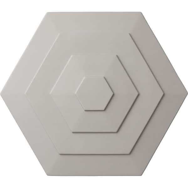 Ekena Millwork 23-1/4 in. x 7/8 in. Woodruff Urethane Ceiling, Ultra Pure White