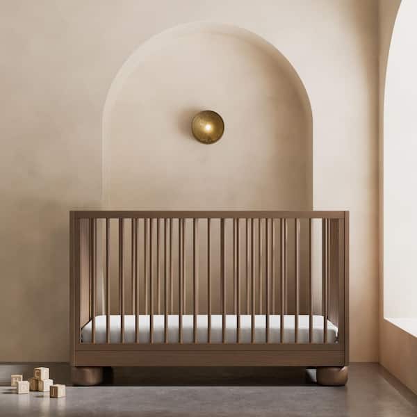 Sorrento Hazelnut 3-in-1 Convertible Crib with Toddler Guardrail