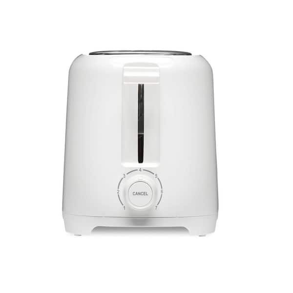 Proctor Silex 700-Watt 2-Slice Wide Slot White Toaster 22216PS - The Home  Depot