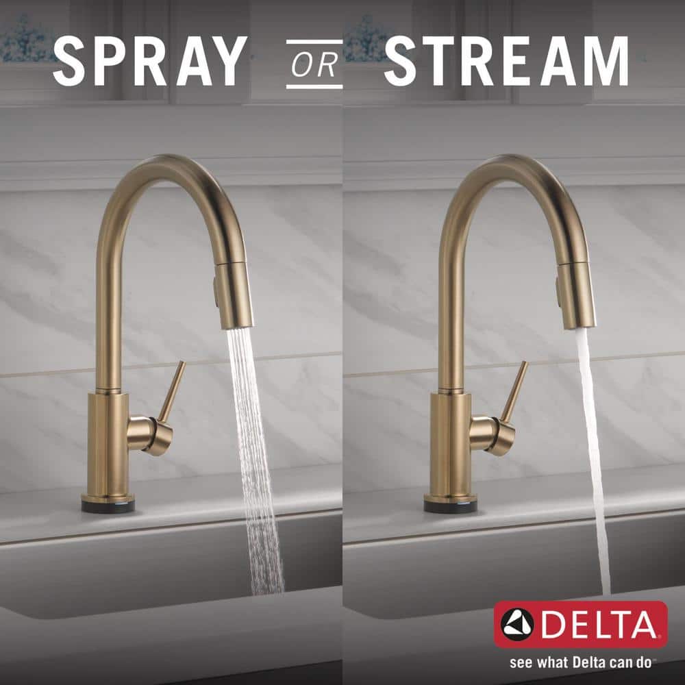 Modern Elegance Touch-Control Bronze Kitchen Sink Faucet with Pull-out Spray
