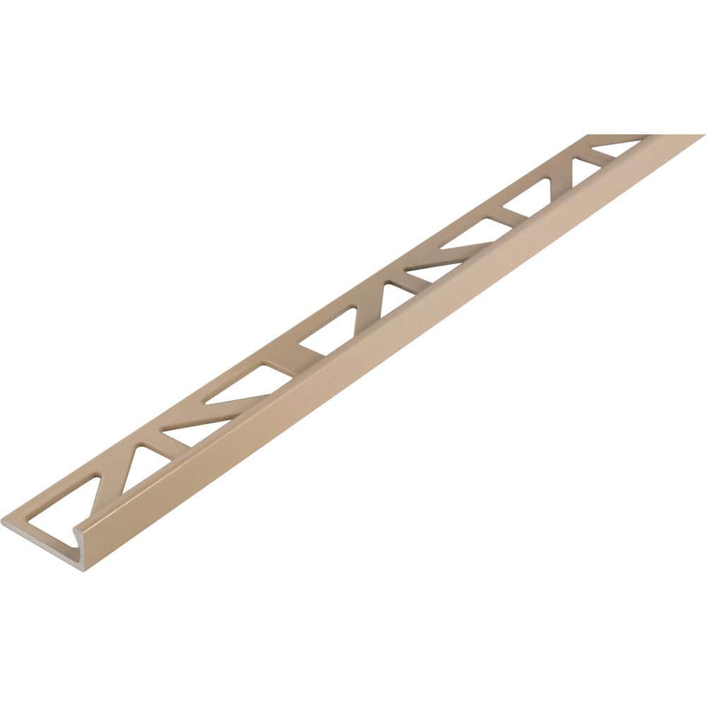 DUROSOL 0.375 in. D x 98.5 in. W x 98.4 in. L L-Shape Aluminum Powder Ctd Beige Molding and Transition Trim price history on PriceWatchPro