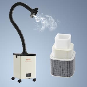 150W Solder Fume Smoke Extractor 3-Stage Filters 332 m³/h Strong Suction Smoke Absorber and Purifier for Soldering