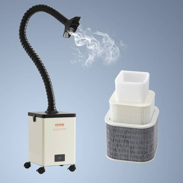 150W Solder Fume Smoke Extractor 3-Stage Filters 332 m³/h Strong Suction Smoke Absorber and Purifier for Soldering