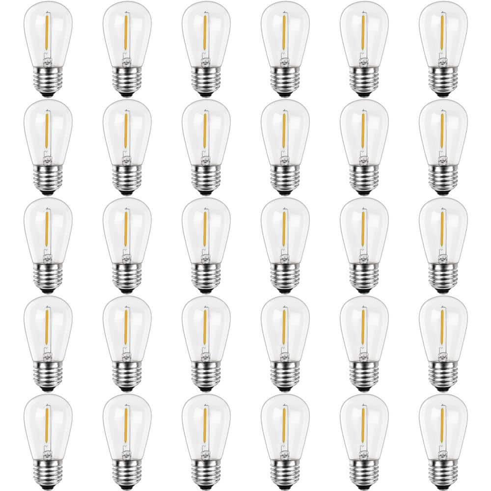 11-Watt Equivalent S14 Shatter-Resistant String Light Edison LED Bulbs Warm
