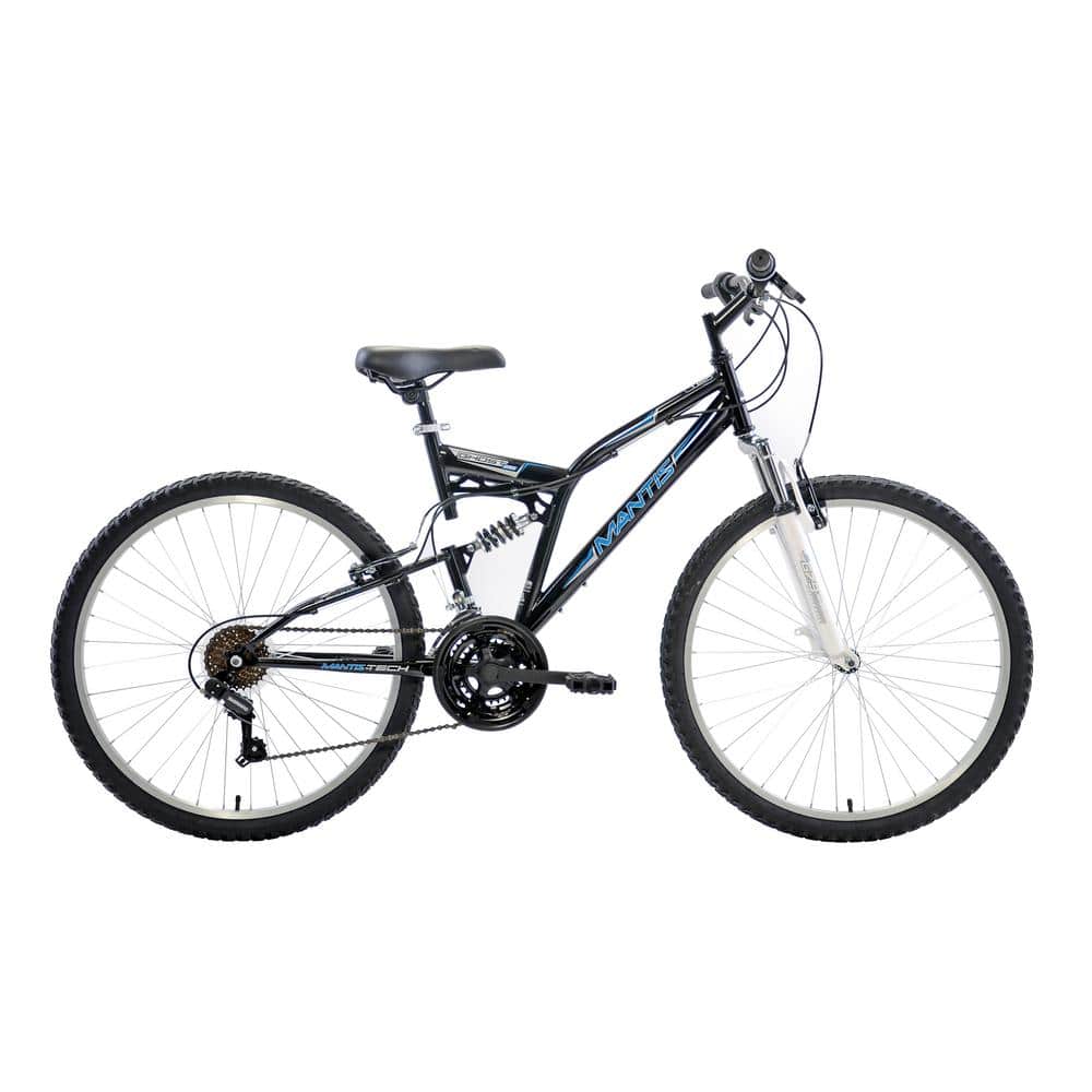 sanger Narabar Eksempel Mantis Ghost Full Suspension Mountain Bike, 26 in. Wheels, 18 in. Frame,  Men's Bike in Black MA2608-1-MT - The Home Depot