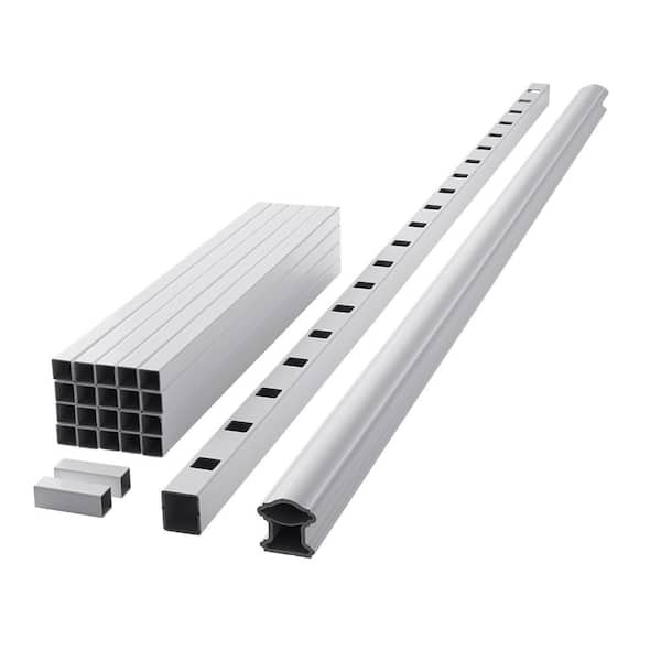 Fiberon ArmorGuard Classic 94 in. x 42 in. White Composite Rail Kit