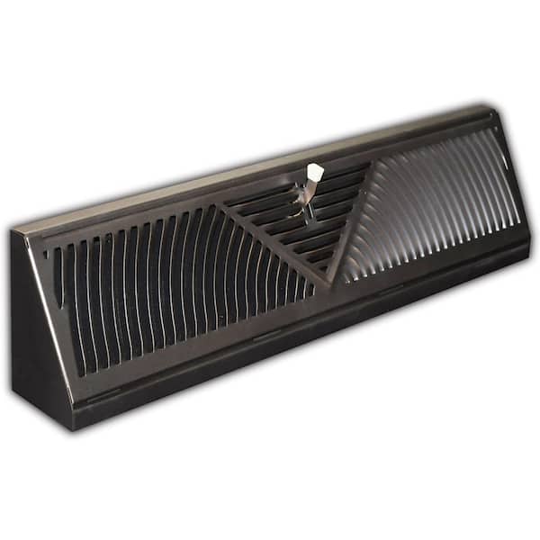Everbilt 18 in. 3-Way Steel Baseboard Diffuser Supply in Oil Rubbed Bronze