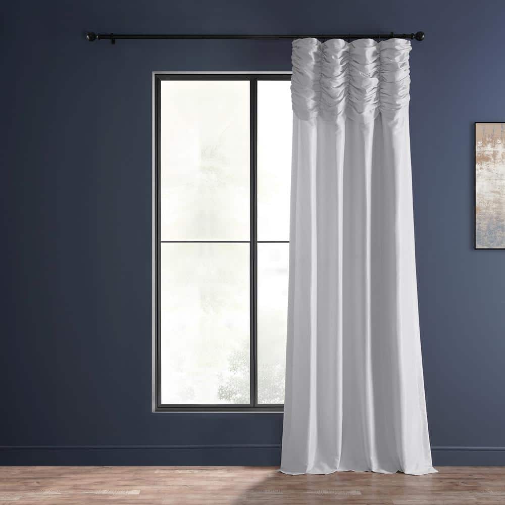 Ice Faux Silk Room-Darkening 108" Window Curtain Panel