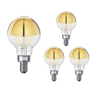 GE 45183 - LED4DG16C-W3-OT2 2PK G16 Globe LED Light Bulb 