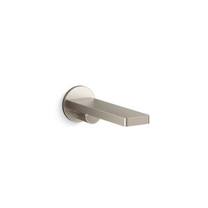 Composed Wall-Mount Bath Spout in Vibrant Brushed Nickel