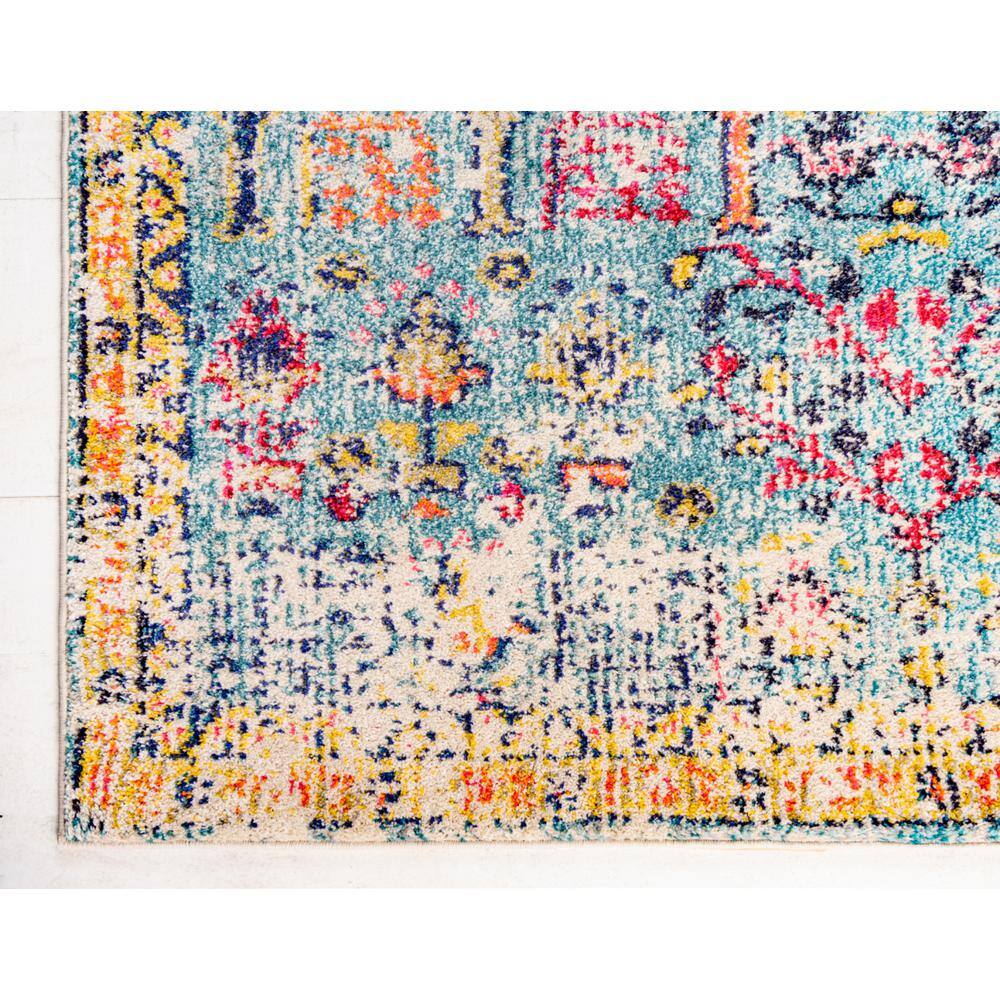 Monterey Blue 8' x 10' Stain-Resistant Polypropylene Rug