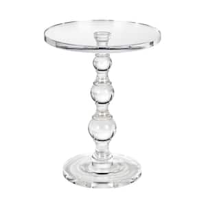 Cliffwood 18 in. Clear Round Acrylic Accent Table
