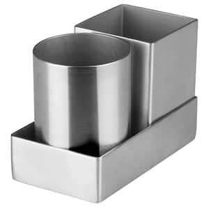 Stainless Steel Round and Square Sugar Packet Holder Set