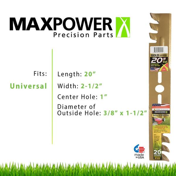 New MAXPOWER 20" Lawn Mower Universal Blade