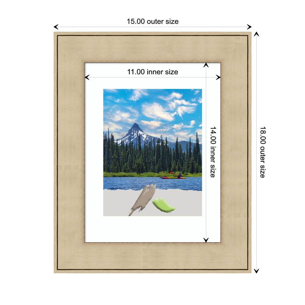 Classic Honey Silver Polystyrene Wall Picture Frame