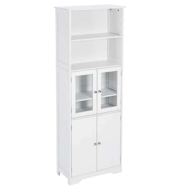 Bathroom Tower Storage Cabinet - 6 W x 13 D x 55.25 H - On Sale