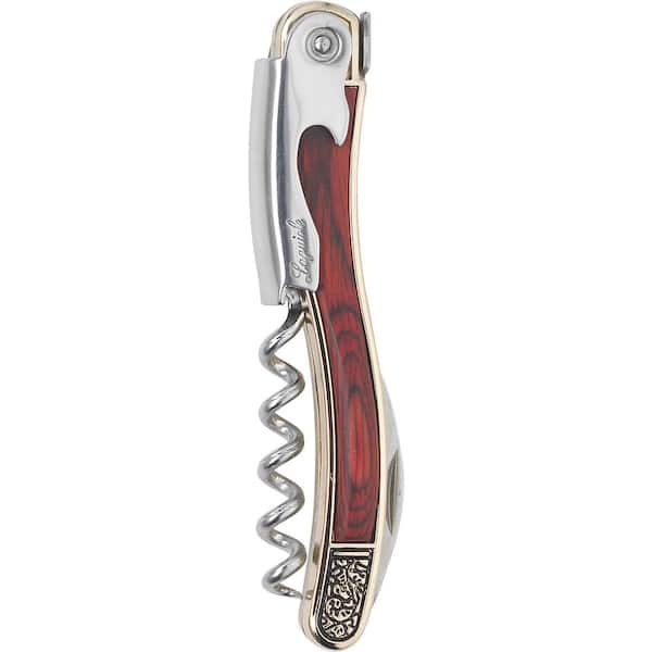 Trudeau Laguiole Red Brown Stablewood Corkscrew
